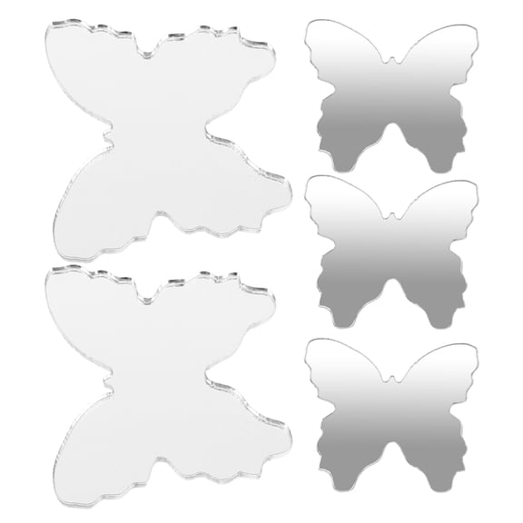 TEHAUX 5-Pack Compact Acrylic Phone Mirror Decal for Smartphones, Portable Makeup Mirror Accessory for Women