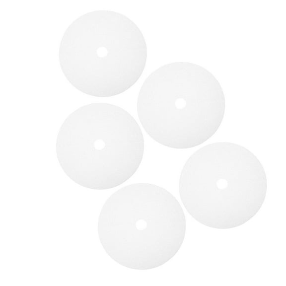 TEHAUX Set of 5 White Round Silicone Food Dehydrator Mats Non-Stick Liners for Meat, Fruit, Vegetables Drying