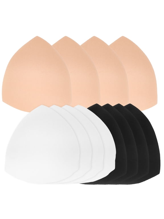 6 Pairs Bra Pad Inserts for Swimsuits Round Shape Material for Sports
