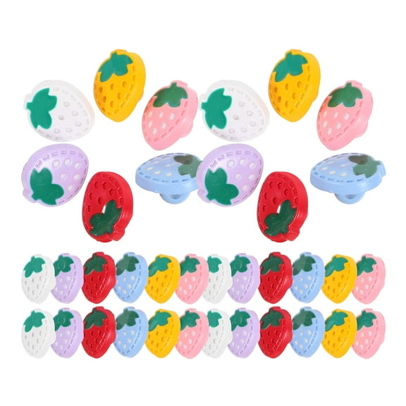 TEHAUX 60pcs Garment Buttons for DIY Projects in Assorted Color Yellow Resin