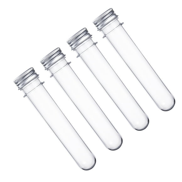TEHAUX 6Pack Clear Plastic Test Tubes with Lids for Handmade Goods Storage 14.20x2.50x2.50in
