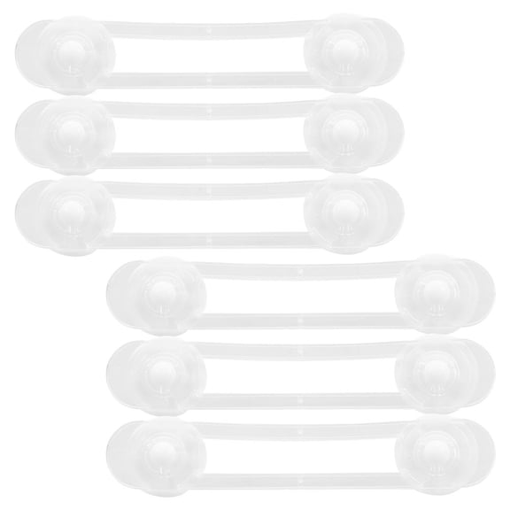 TEHAUX 6Pcs Drawer Lock for Children Safety Soft Rubber Childproofing Simple Design