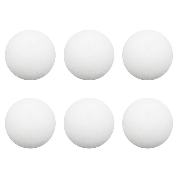 TEHAUX 6Pcs Replacement Foosball Balls Standard Size Table Football Balls White for Enthusiasts for Fan Gear