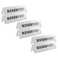 thumbnail image 1 of TEHAUX 6pcs Acrylic Reserved Table Tent Signs Desk Signs for Restaurants, 1 of 8