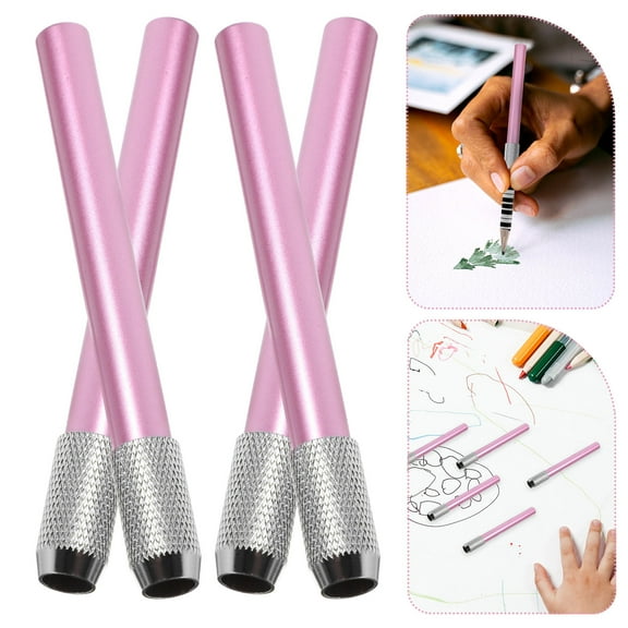 TEHAUX 8 Pcs Artist Pencil Holder Extender Pencils Extenders Office