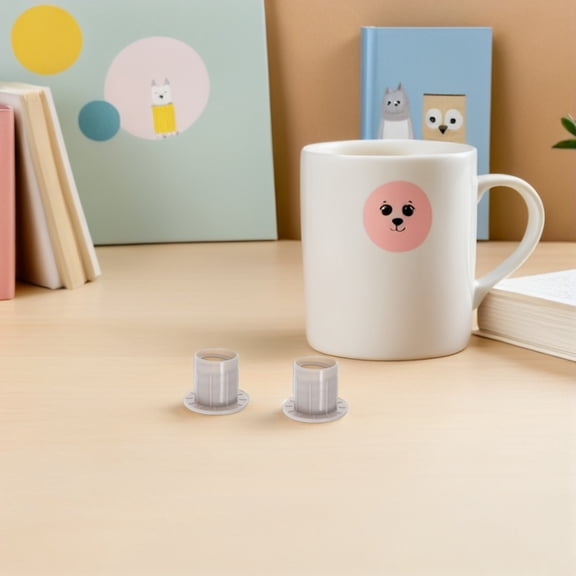 TEHAUX Playground Safety Parts Light Grey Plastic Screw Protects for Indoor 8Pcs