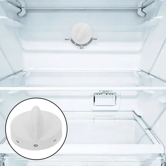 TEHAUX 8Pcs White Plastic Heater Knobs Replacement for Kitchen Appliance Adjustable Temperature Control