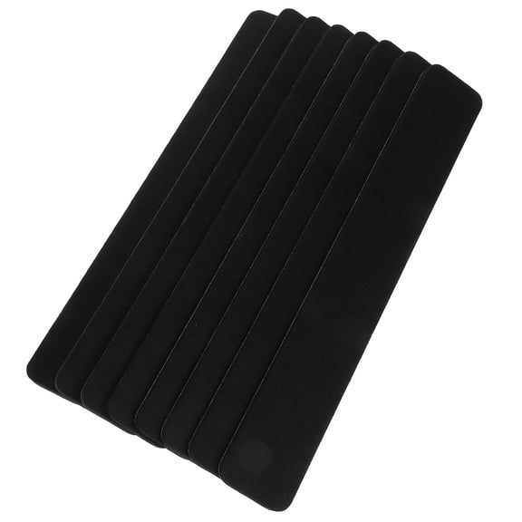 TEHAUX 8-Piece Black Felt Bulletin Board Set with Self-Adhesive Pins for Home, Office, Classroom, and Organization Use