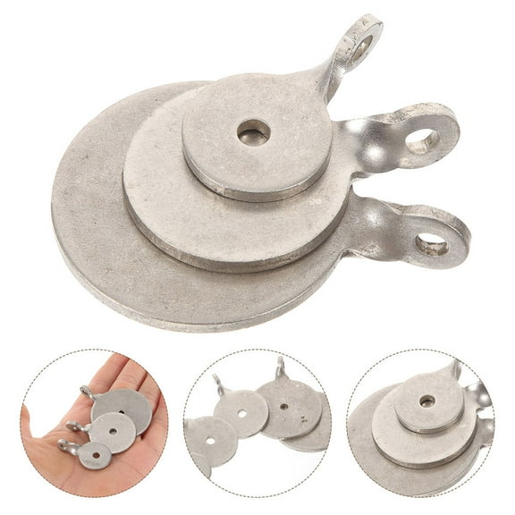 TEHAUX 9pcs Steel Target Stand Kit Silver For Accuracy Improvement