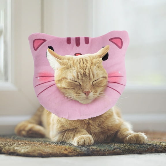 TEHAUX Adjustable Protective Collar with Soft PP Cotton Padding, 1 Pack for Comfortable Pet Safety