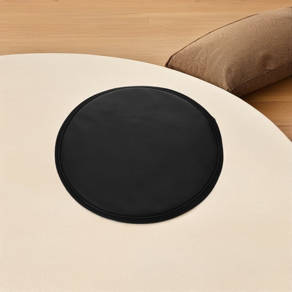 TEHAUX Black PU Drum Cover for African Drums with Grime Resistant Noise Dampening Design