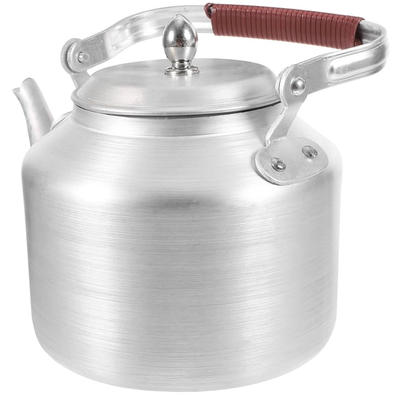 TEHAUX Metal Stovetop Kettle Teapot for Hot Beverages, Design, 1 Piece, Ideal for Tea and Coffee Brewing