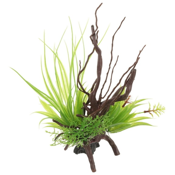 TEHAUX Aquarium Tree Decoration Fish Tank Plant Assorted Color Resin 1Pcs