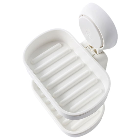 TEHAUX Bar Suction Separate Storage Soap Box Non-drilling Holder