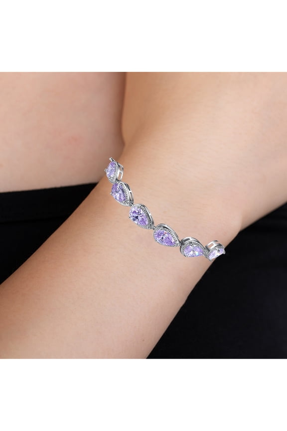 Beautiful Purple Bracelet Elegant Fashion Bracelet with Comfortable Skin Touch for Daily Use
