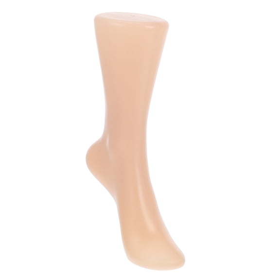 TEHAUX Beige Foot Mannequin for Socks Display, Craftsmanship for Retail and Home Use
