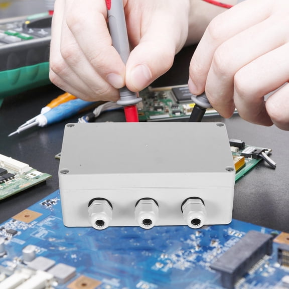 TEHAUX Outdoor Electrical Project Enclosure Waterproof Rectangular Design 1Pcs Abs Beige