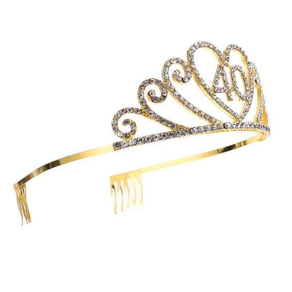 TEHAUX Crown Hair Jewelry Birthday Crown Alloy for Special Occasions 1Set