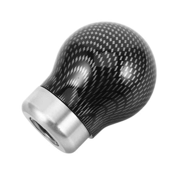 TEHAUX Carbon Fiber Gas Shift Knob with Metal Construction for Stylish Vehicle Interior Upgrade