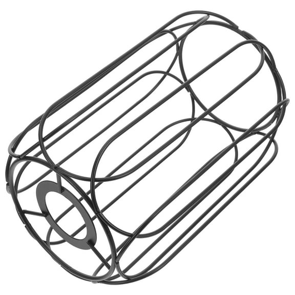 TEHAUX Pendant Light Cover Metal Chandelier Cage Black 1Set