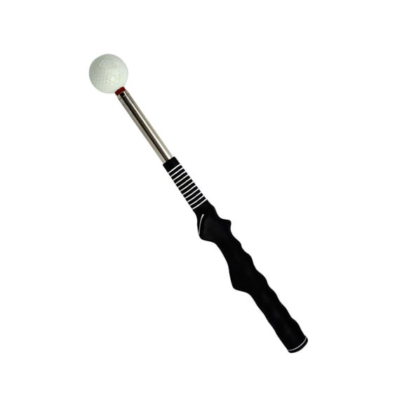 TEHAUX Black Golf Swing Stick Training Aid for Proper Hand Placement and Timing