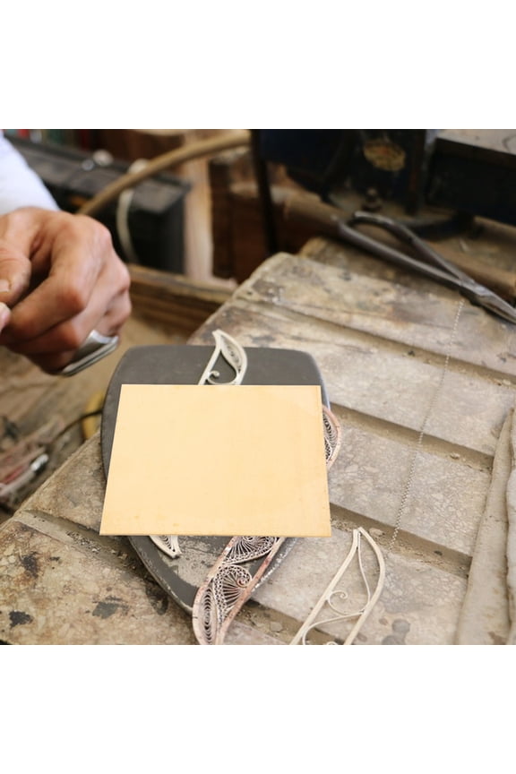Premium Brass Sheet Metal for Crafts, Art Projects, and Hobbyist Use - Versatile Golden Material