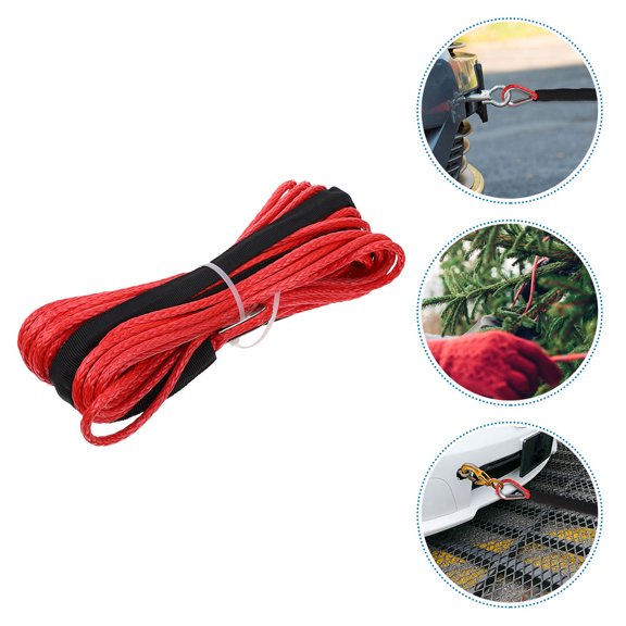 TEHAUX Car Tow Strap Car Pulling Rope Car Bumper Tow Rope Reinforced Modified Traction Strap with Hook