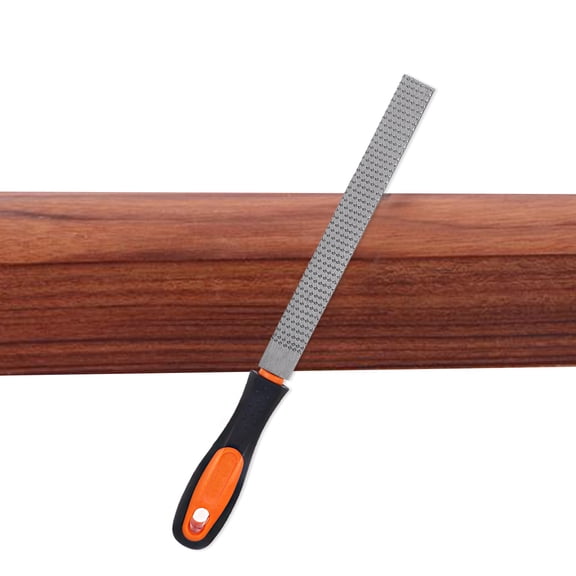 TEHAUX 8.5 Inch Carbon Steel Wood Rasp with Ergonomic Handle High Strength Metal File for Home and Woodworking Use