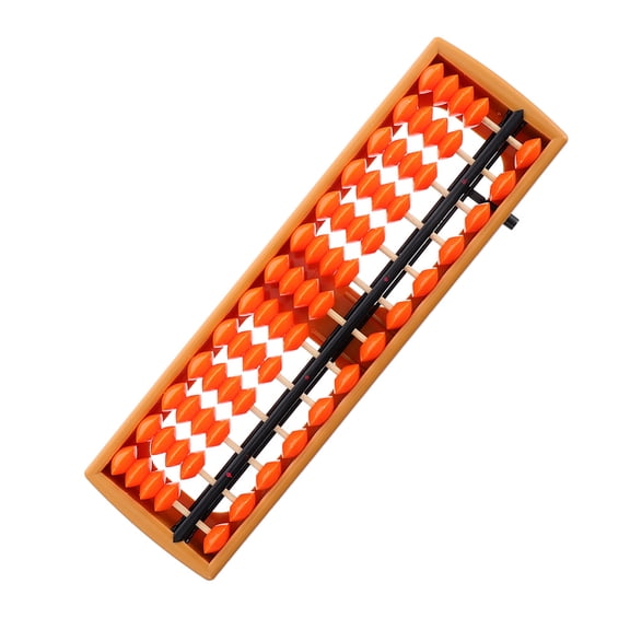 TEHAUX Professional Orange Abacus for Students, Portable ABS Arithmetic Counting Tool for Learning and Education