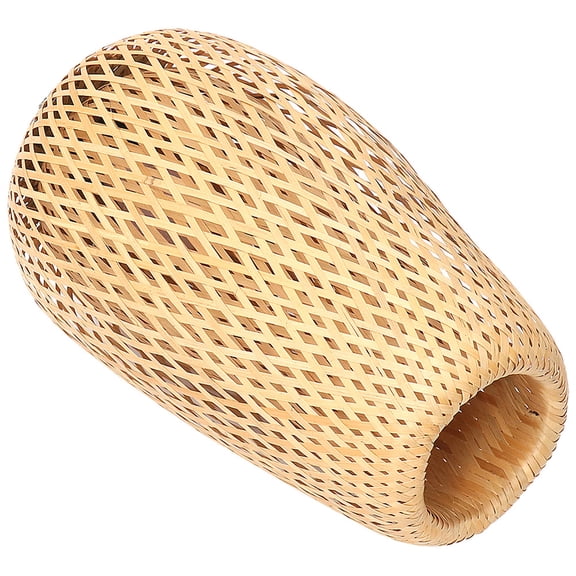 TEHAUX Chinese Zen Style Lampshade Tea Room Lamp Shade Bamboo Woven Lamp Cover Replacement