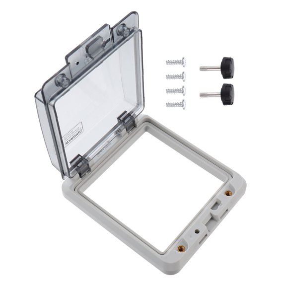 TEHAUX Waterproof Circuit Breakers Box 5 Way Easy Installation Durable Grey for Protection