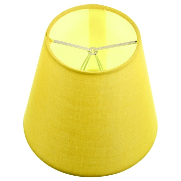 TEHAUX Clamp Lampshade Fabric Small Lampshades Violet Retro Decor for Table Yellow
