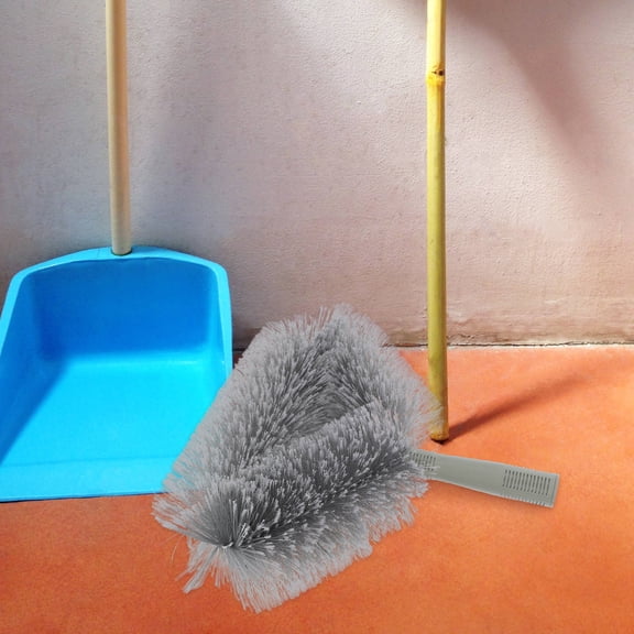TEHAUX High Corner Cleaning Broom Brush Grey PE Material Replacement for Household Cleaning Tools 1 Pack