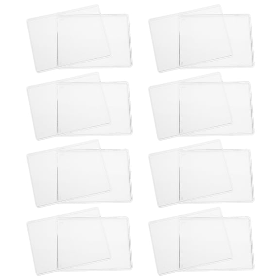TEHAUX Clear Playing Card Organizer Set of 8 for Trading Card Storage and Giving, and Portable