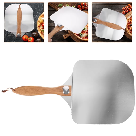 TEHAUX Cookie Pizza Spatula Pizza Shovel Pizza Spatula Paddle  Wood Handle Baking Cake Lifter