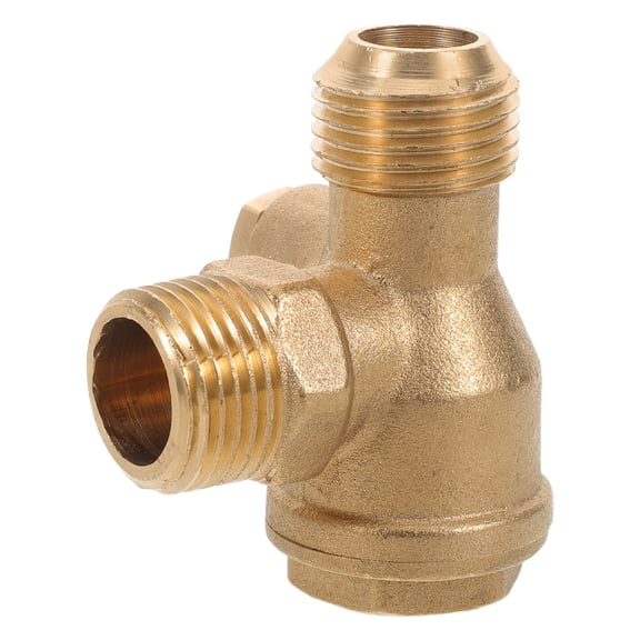 TEHAUX Copper Compressor Safety Fitting Check Valve with Threaded Female Connection for Home Use