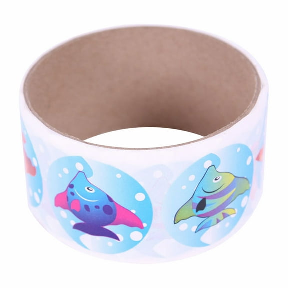 TEHAUX Cute Fish Sticker Adhesive for Parents Crafts Educational Projects 100 Stickers Multi