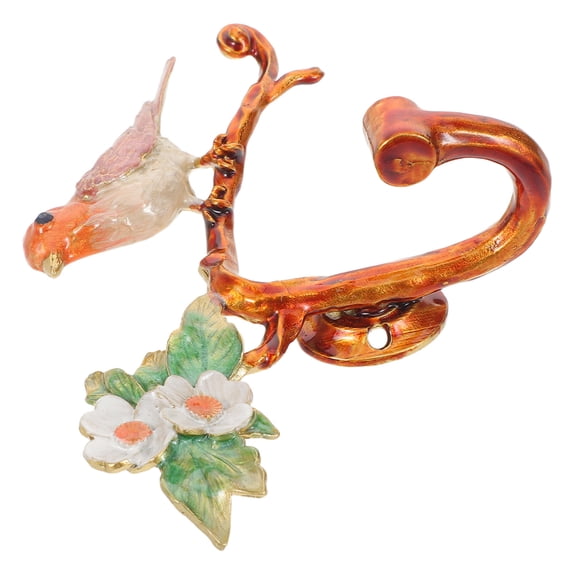 TEHAUX Floral Artistic Metal Wall Hooks for French Country Style Entryway and Bedroom
