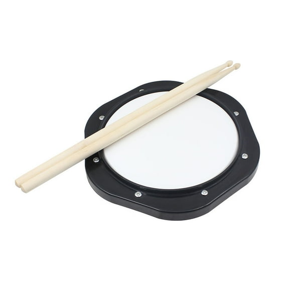 TEHAUX Drum Practice Pad with Drumsticks 10 Inch Tunable ABS Material for New Drummers