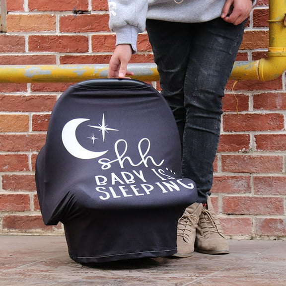 TEHAUX Seat Cover and Nursing Scarf, Lightweight Polyester, Versatile for Breastfeeding, Car Seats, Strollers