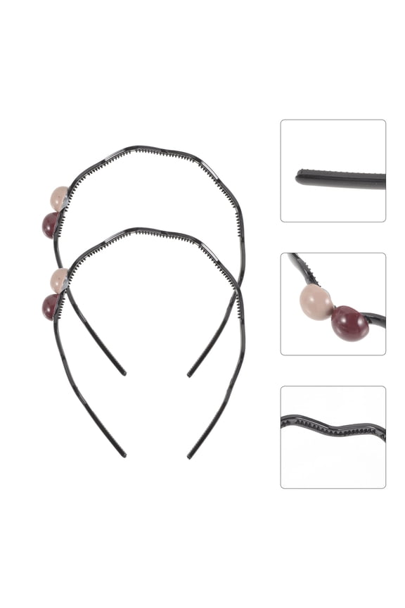 Decorative Headband for Women, Assorted Colors, Lightweight Accessories, 2 Pieces