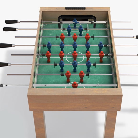 TEHAUX Foosball Table Rods with Non- Handles, Iron and Plastic, 3 Sets for Table Soccer Fans and