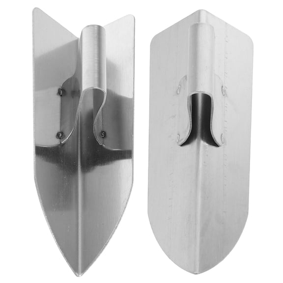 TEHAUX Durable Stainless Steel Drywall Corner Trowel Set for Efficient Corner Finishing in Home Projects 2pcs