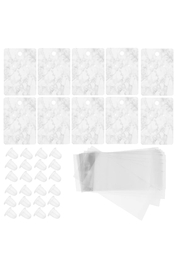 Paper Earring Cards Assorted Color for Jewelry Showcases and Countertops 1Set