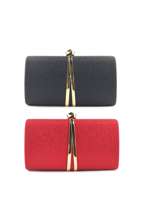 Classy Red Fashion Clutch Purse Chain Bag for Evening Parties and Formal Events