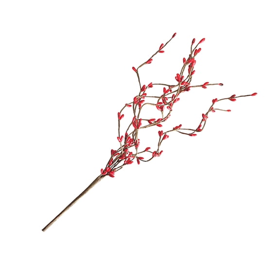 TEHAUX Red Plastic Berry Twig Ornament for Elegant Home and Office Decoration