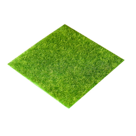 TEHAUX Dollhouse Grass Artificial Grass Miniature Ornament Green 1Set