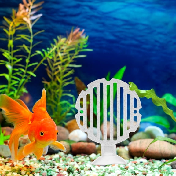 TEHAUX Betta Fish Resting Bed White 3D Printed Fish Aquarium Decor Easy Installation and Cleaning