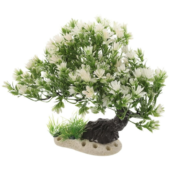 TEHAUX Aquarium Fish Tank Decoration Tree, Assorted Colors, 1 Piece, Realistic Aquarium Plant Decor for Fish Tanks