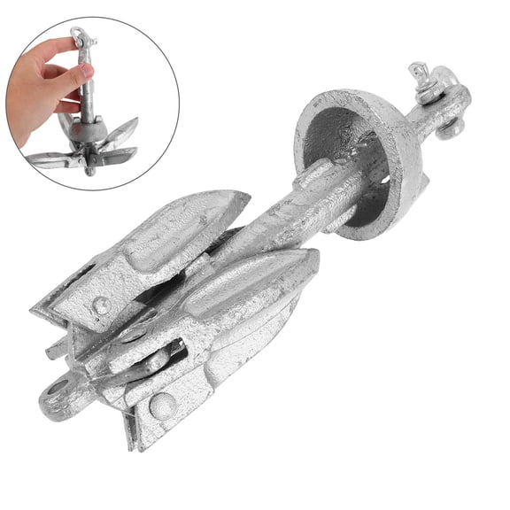 TEHAUX Tehaux Compact Carbon Steel Boat Anchor for Yachts and Inflatable Vessels